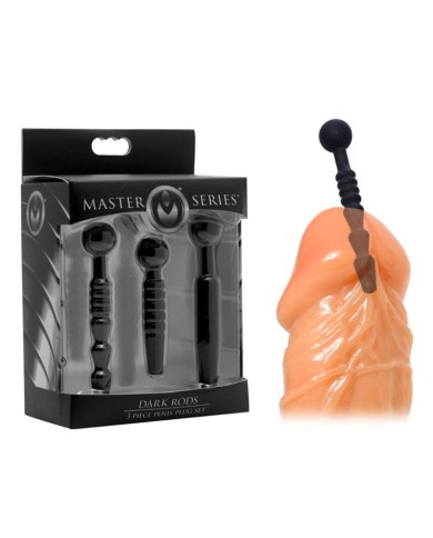 Dark Rods Silikon-Urethralsonde 3er-Set - Master Series