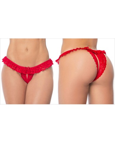 Apri mutandine sexy Peek-a-boo 119 (rosso) - Mapalé