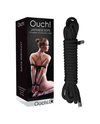 Corde japonaise de bondage Noir 10m - Ouch Corde japonaise de bondage Noir 10m - Ouch