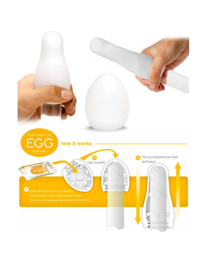 Masturbator Tenga Egg - Wavy II Texture