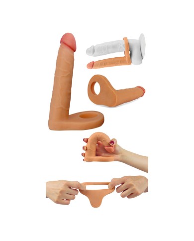 Strapon anal Double pénétration - LoveToy Ultra Soft