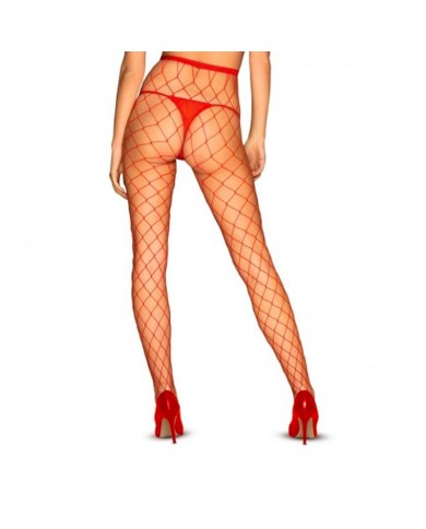 Collant sexy rosso S812 - Obsessive