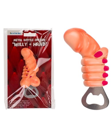 Apribottiglie a forma di pene - Willy Hand Apribottiglie a forma di pene - Willy Hand