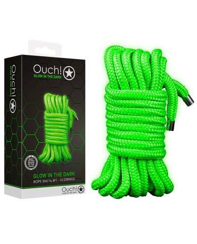 Japanese BDSM Rope phosphorescent 5m - Ouch Japanese BDSM Rope phosphorescent 5m - Ouch
