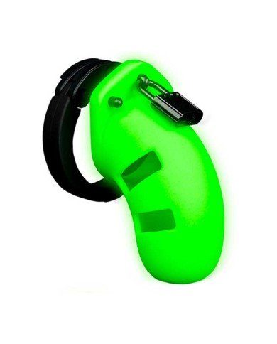 Cage de chasteté phosphorescente en silicone - Ouch!