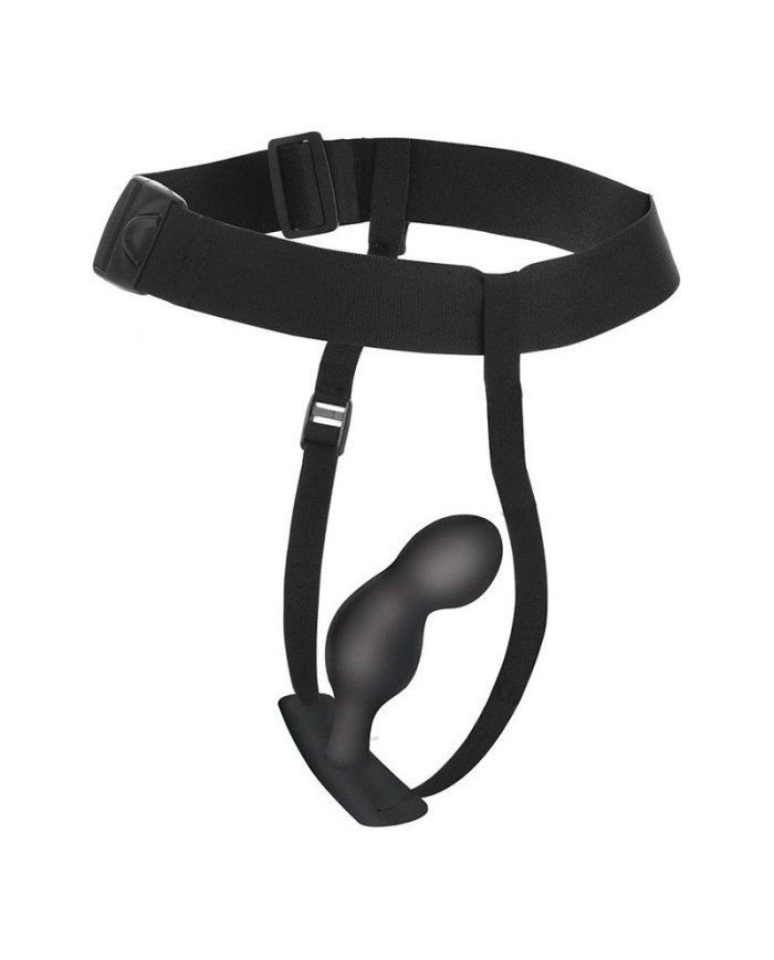 P-Spot Vibrierender Analplug mit Harness - Master Series