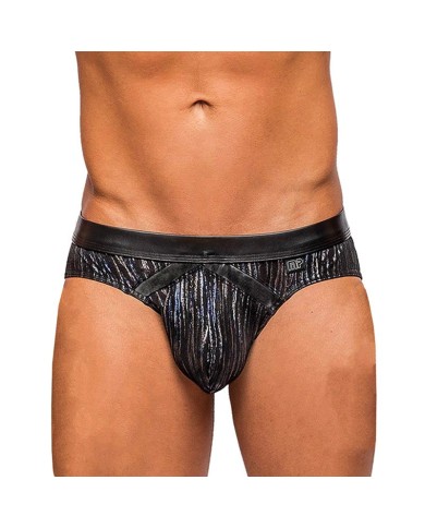 Slip Dazzle (Black & Silver) - Male Power