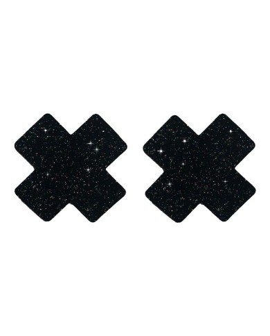 Cache-tétons adhésifs Nipple X Covers (Noirs) - Taboom