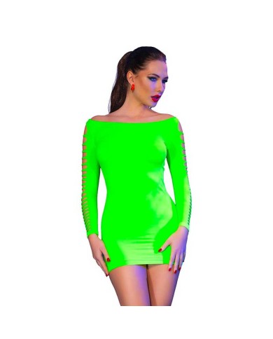 Sexy Mini Robe 4617 (Fluo) - Chilirose Sexy Mini Robe 4617 (Fluo) - Chilirose