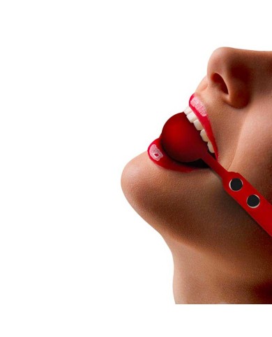 Ball Gag silicone Ø 4 cm Black - Ouch!