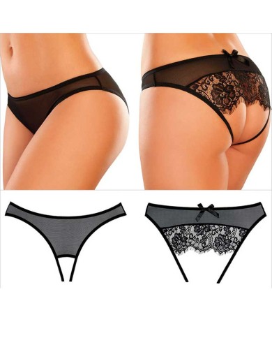 Sexy open panty Adore (Black) - Allure
