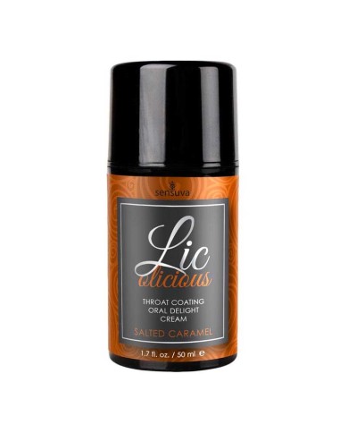 Aromatisierte Creme für Fellatio Lic-O-Licious (Caramel salé) - Sensuva