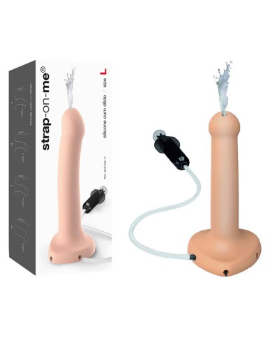 Dildo eiaculante realistica 17cm (Nero) - Strap-On-Me