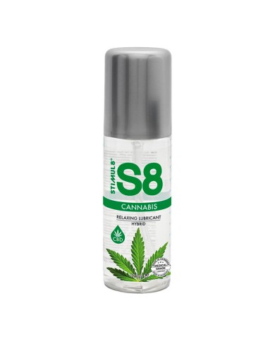 Hybrid Lubricant (water based & silicone) - Stimul8 S8 Cannabis -125 ml