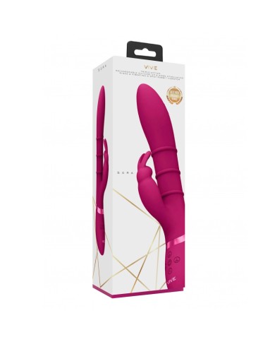Rabbit vibrator with Sora stimulating rings - Vive