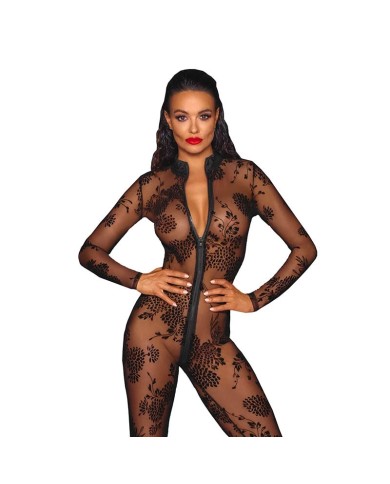 Body Stocking Overall F237 - Noir Handmade