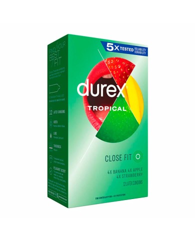 Durex Tropical - Saveurs et couleurs (12 préservatifs) Durex Tropical - Saveurs et couleurs (12 préservatifs)