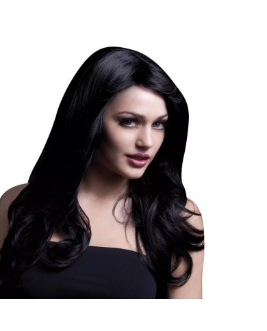 Perruque longue noire Nicole 66 cm – Fever