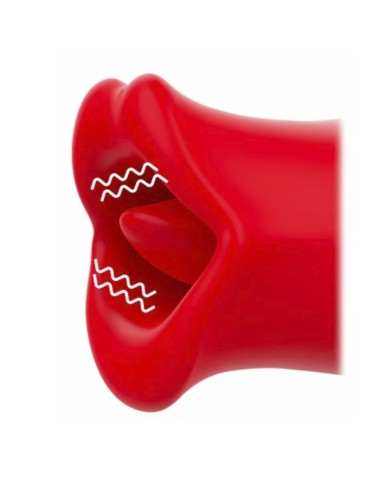 Oscillating tongue clitoral stimulator - Mia Sicilia Double Pleasure