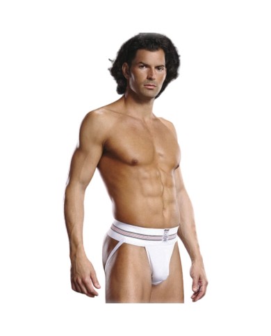 Jockstrap White - Blue Line