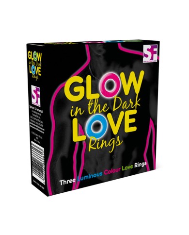Anneau pénien phosphorescent (3 pces) - Glow in The Dark Love Rings Anneau pénien phosphorescent (3 pces) - Glow in The Dark Love Rings