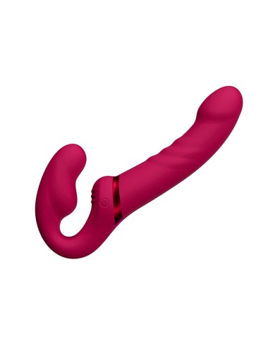 Double vibrating belt dildo - Lovense Lapis