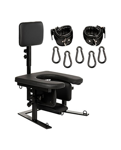 Chaise BDSM pour sexe oral Pleasure Throne - Master Series Chaise BDSM pour sexe oral Pleasure Throne - Master Series