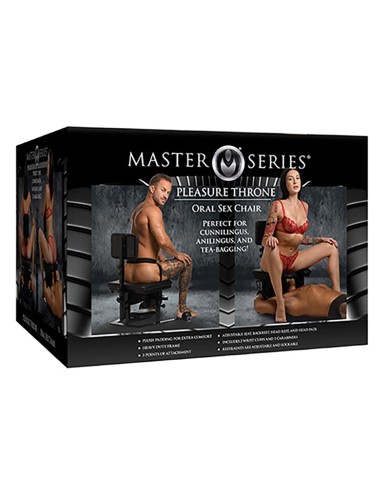 Chaise BDSM pour sexe oral Pleasure Throne - Master Series Chaise BDSM pour sexe oral Pleasure Throne - Master Series
