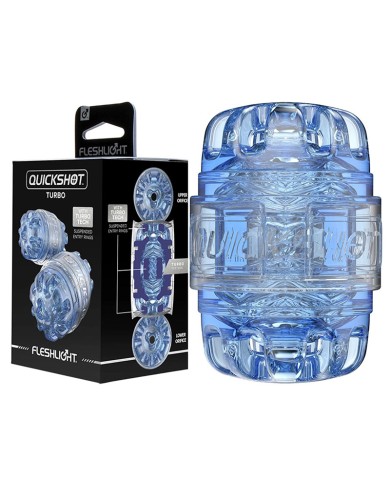 Masturbateur Fleshlight - QuickShot Turbo Blue ice