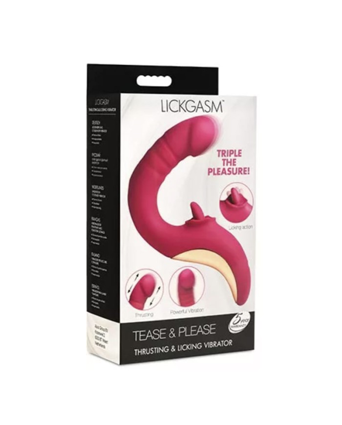 Vibromasseur et Langue Oscillante - Lickgasm Tease & Please