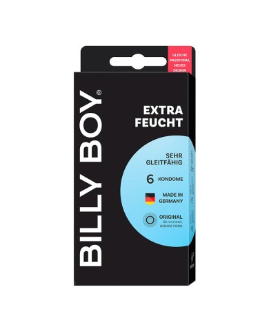 Billy Boy Extra Feucht Condoms - Extra lubricated (6 condoms)