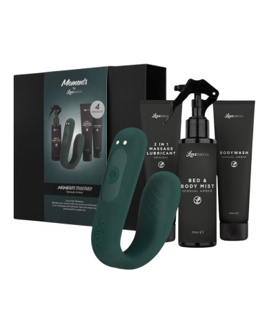 Coffret pour couples (4 pcs ) - LoveBoxxx Moments Together Sensual Amber Coffret pour couples (4 pcs ) - LoveBoxxx Moments Together Sensual Amber