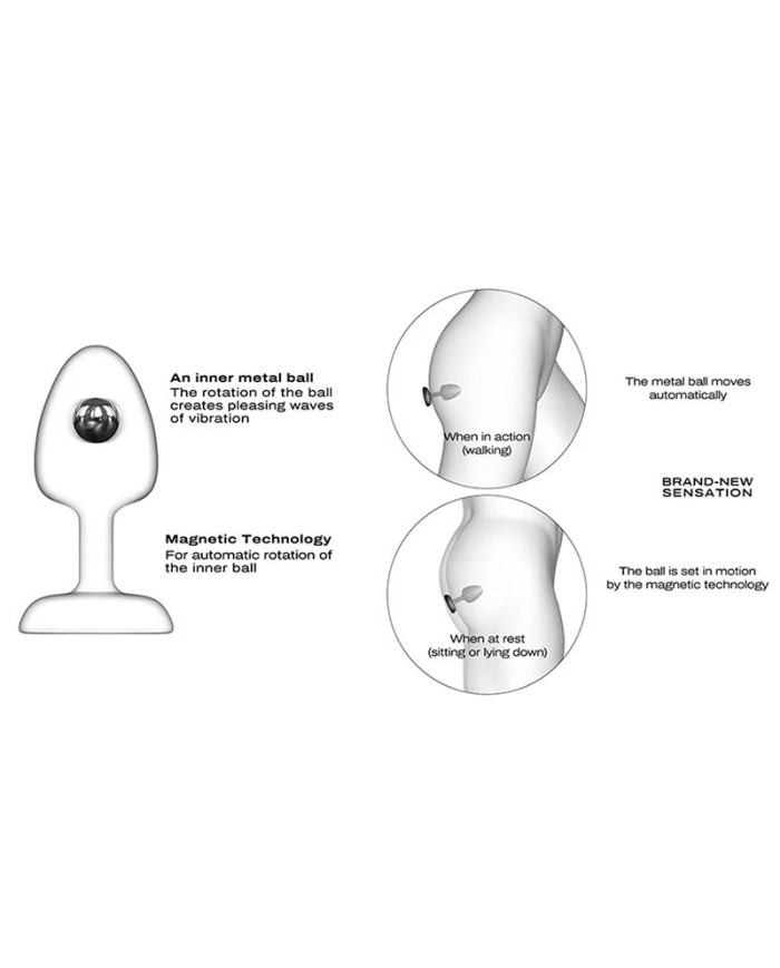 Analplug mit innerer Kugel (L) - Dorcel Geisha Plug Infinite Analplug mit innerer Kugel (L) - Dorcel Geisha Plug Infinite