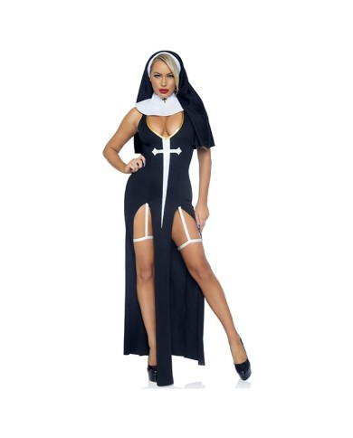 Costume da suora peccatrice (bianco e nero) - Leg Avenue
