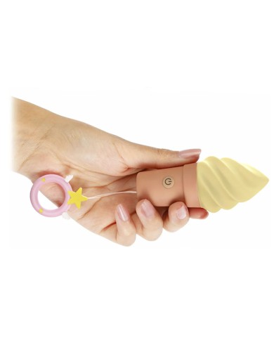 Klitorisstimulator in Form eines Eis - Cand'Ice Vanilla Pop