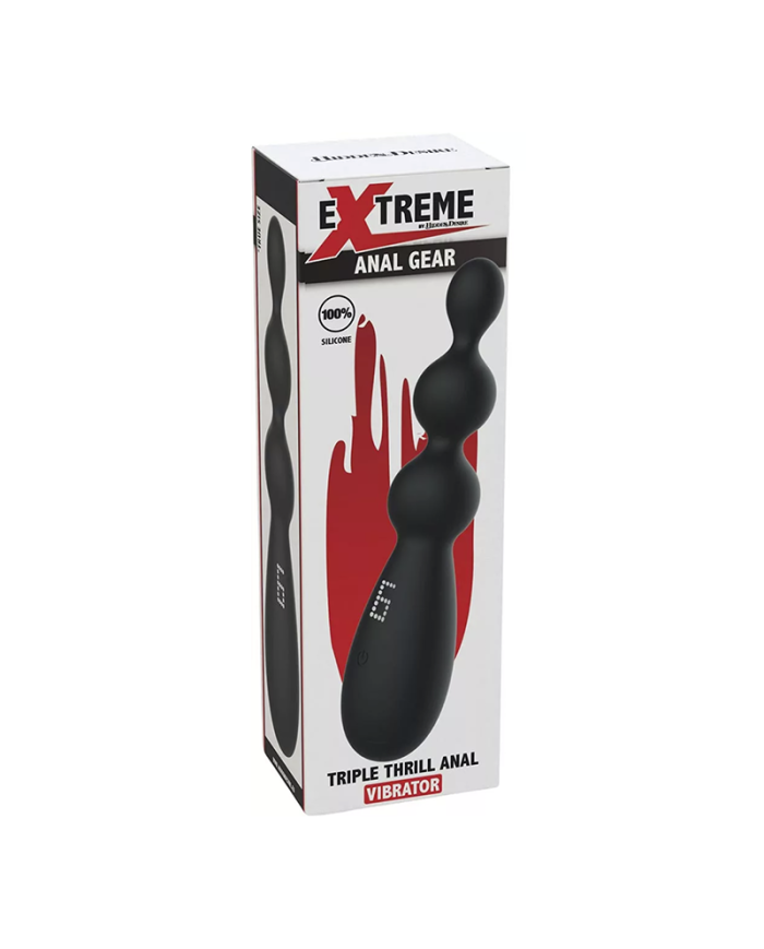 Hidden Desire Extreme Triple Thrill Anal Vibrator  Triple Stimulation