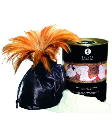 Poudre coporelle Shunga douceur des neiges 228gr Poudre coporelle Shunga douceur des neiges 228gr