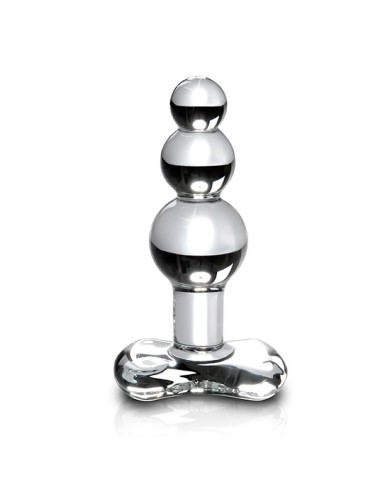 Dildo anal progressif en verre - Icicles N° 47