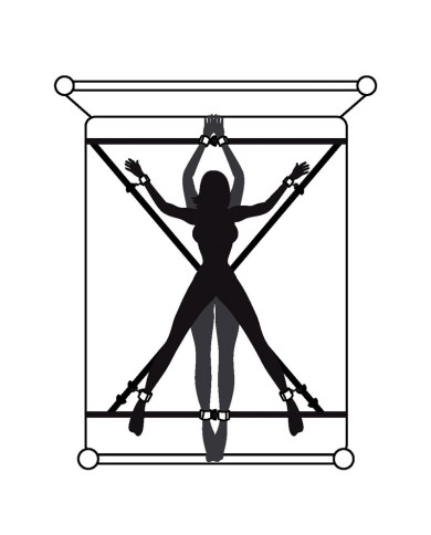 Over the Bed Cross Restrain Set - Fifty Shades of Grey  Over the Bed Cross Restrain Set - Fifty Shades of Grey