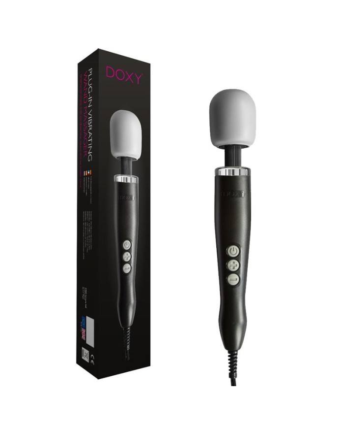 Ultra Powerful Black Wand Vibrator - Doxy Wand