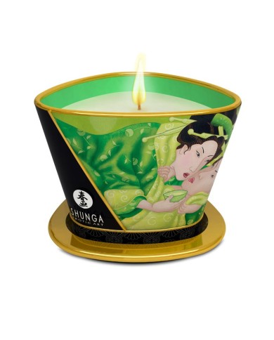 Candela per massaggi Thé Vert Exotique - Shunga