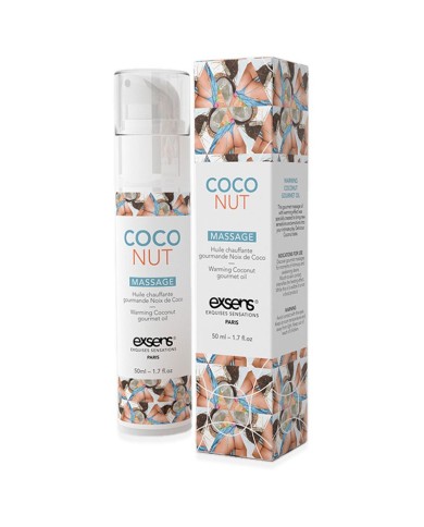 Exsens olio per massaggi goloso e riscaldante - Coconut