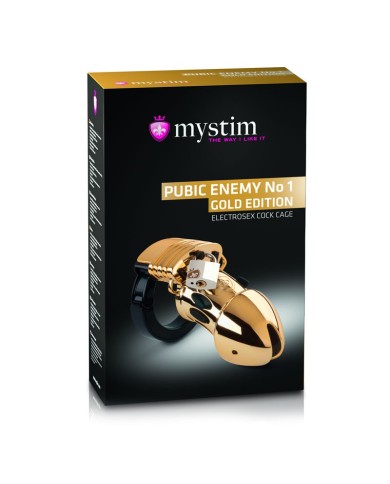 Cage de chasteté Public Enemy No 1 Gold - Mystim Cage de chasteté Public Enemy No 1 Gold - Mystim