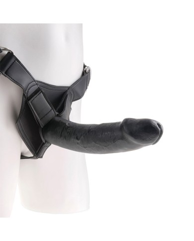 Gode Ceinture réaliste noir 23cm – King Cock 9