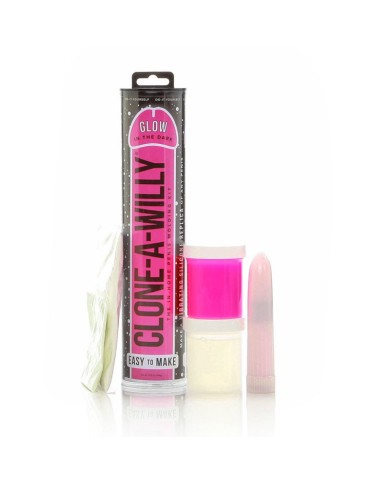 Clone A Willy Glow-in-the-Dark Rose - Kit moulage pénis