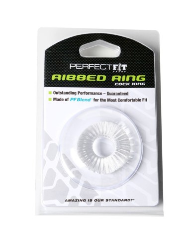 Anneau pénien Ribbed Ring Clear - PerfectFit Anneau pénien Ribbed Ring Clear - PerfectFit