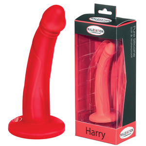Dildo en silicone Harry rouge - Malesation