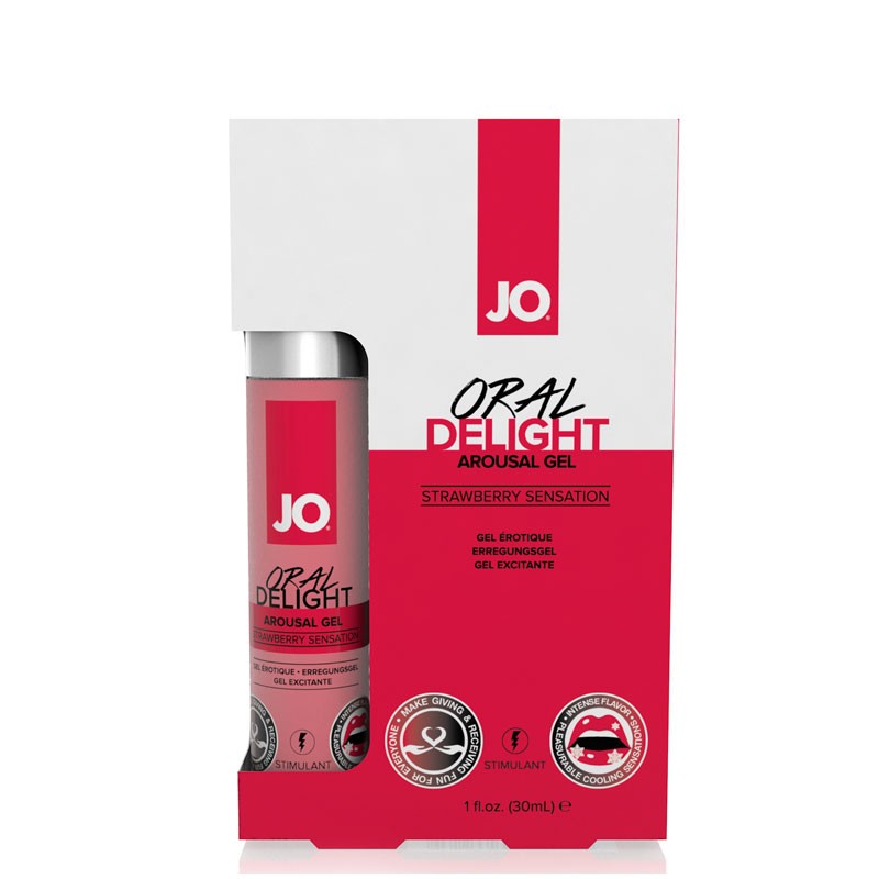 Gel Stimulant sexe Oral Delight Fraise - System JO