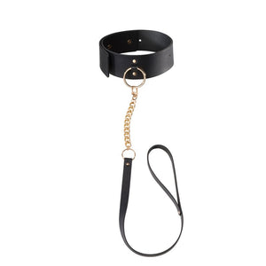 Collier BDSM Maze Wide Chocker Noir - Bijoux Indiscrets