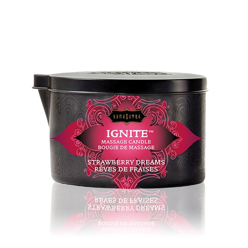 Bougie de massage Kamasutra Rêves de Fraise 170gr